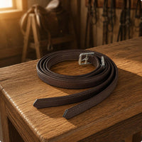 Stirrup Leathers Super-Fiber Equestrian Straps Metal Buckle