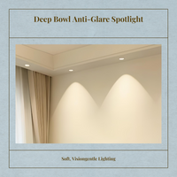 Adjustable anti-glare downlight