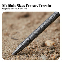 High-Strength Umbrella Ground Anchor Stable Beach Umbrella Sand Anchor Multi-Functional Two-Prong Ground Insert Easy to Install for Street Vendors, Beachgoers, Soil, Campsite, Patio, Garden