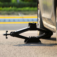 Slim-Design Manual Scissor Jack Foldable Scissor Jack with Crank Handle Long-Lasting Tool Strong for Tire Changes