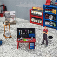 土豆模型1/64比例工具桌模型椅子模型