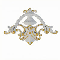 Openwork Floral Scroll Ornate Floral Corner Ornament Hollow Back