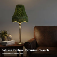 Bedside Lamp with Elegant Fabric Lampshade for Living Room Decor, Modern Table Lamp Shade for Bedroom, Small Lamp Shade for Interior Designers