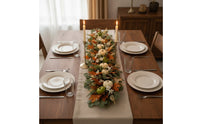 Fall Garland with Pumpkins Seasonal Artificial Maple Leaf Garland Realistic for Mantels