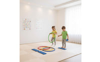 Develops Physical Skills Sensory Integration Training Rings Improves Balance & Coordination Plastic Agility Hoops Set Indoor & Outdoor Use
