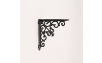 Shelf Brackets with Screws Cast Iron Shelf Bracket Ornate L Brackets for Home Improvement Enthusiasts, Homeowners, Living Room, Kitchen, Entryway