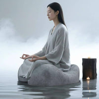 Meditation Cushion Long Sit Peaceful Seating Meditation Seat Ergonomic Shape Seated Support for Reading