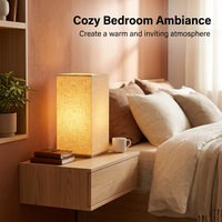 E27 Wall Lamp Shade, Soft Light Table Lamp Shade, Bedroom Living Room Lamp Shade #variant:Smoky Grey Linen