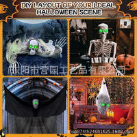 Halloween Light Up Skull Figurine with LED Eyes