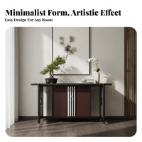 dual-level Pedestal Stand New Chinese design Console Table Floor-Standing Space-Saving for Corner