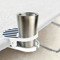 Clamp-on Cup Holder Within Reach Clamp Cup Holder Space Saving for Furniture Rim