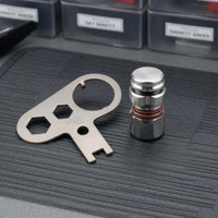 Brass BCD Inflation Valve Core Plated Finish Inflation Valve Core O-Rings BCD Inflator Nipple Polished for Repair, Maintenance