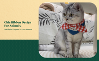 Dog Bandana Bowknot Bib Adjustable Scarf for Pet Party