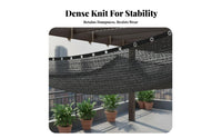 Protection Sun Shade Cloth Heat Insulating Garden Sunblock Netting Long-Lasting Black Shade Netting High-Density Material for Farmers, Gardeners, Balcony, Carport