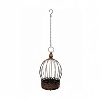 Hanging Birdcage Planter Wire Hanging Basket Rustic for Patio, Indoor, Gardeners