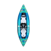 Portable Inflatable Kayak Heavy-Duty Sit-in Kayak Rigid Boat Easy to Use for Paddlers, Flatwater