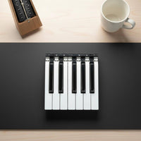 Electronic Keyboard Keys Long-Lasting Black and White Key Set Wear-Resistant