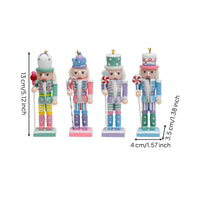 4 Pieces Nutcracker Figurine with Holiday Sweet Nutcracker   Tabletop Decor for Decorators, Collectors, Holiday Displays, Shelves