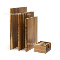 Acacia Wood Cutting Board Set with Book Design