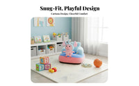 Plush Sit-Training Chair Anti-Fall Design creatureShaped Sitting Trainer for Home