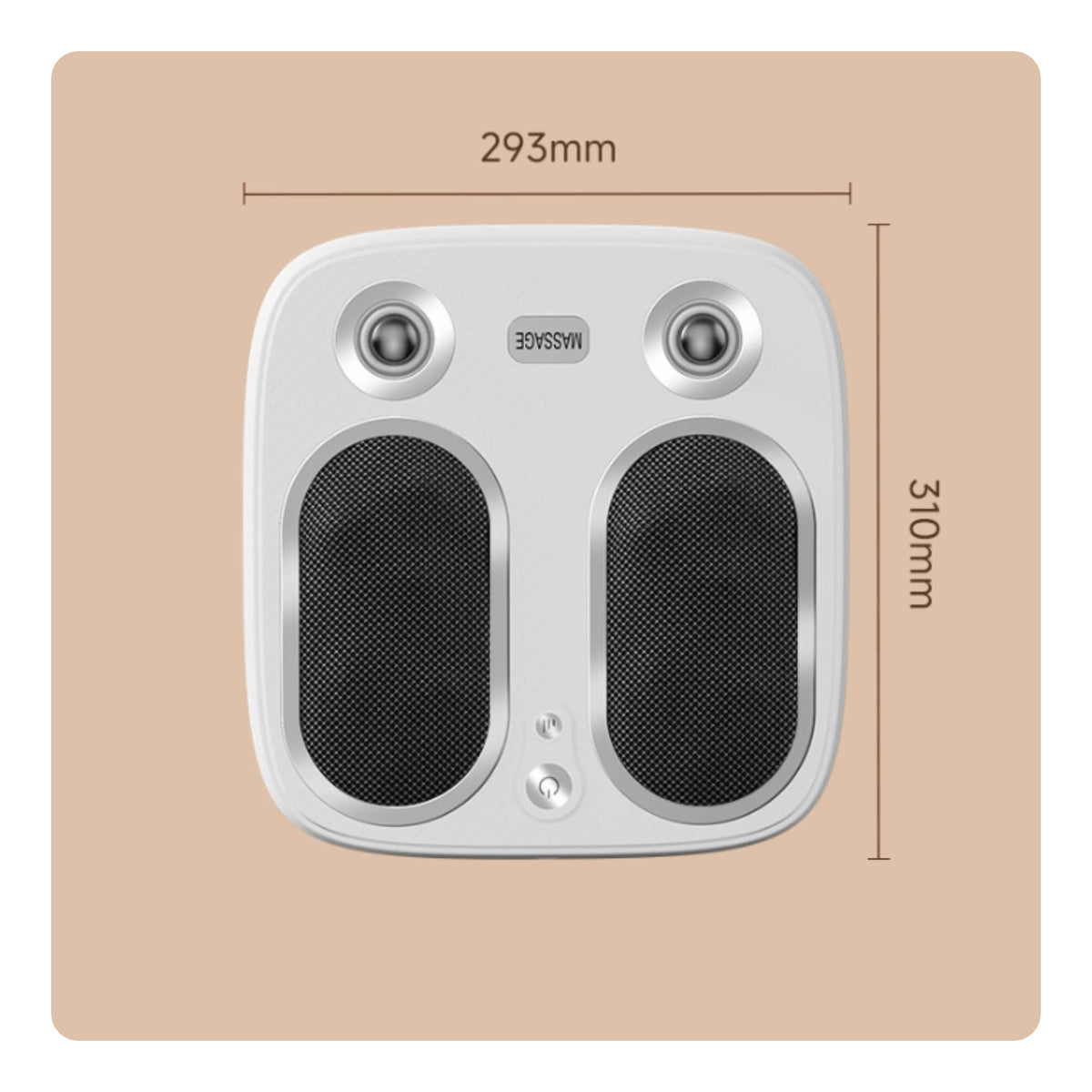 Tabletop Foot Massager Slimline Wellness Equipment White