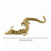 Dragon Figurine Antique-Style Sinuous Dragon Figure High Quality for Tabletop