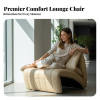 X-Frame Armchair Foldable Lounge Chair distinctive Design Comfy pad for Homeowners, Adults, Living Room