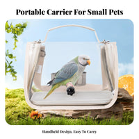 Avian Travel Carrier Hands Pet Transport Carrier Bag Breathable Portable Parrot Handbag for Trip Ers, Adults, Veterinarianerinarian Erinarian Visits