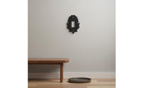 Ornate Light Switch Plate 3D Relief Ornate Baroque Wall Plate Non-Conductive Black Scrollwork Faceplate for Themed Room