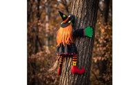 Tree-Climbing Witch Spooky Halloween Decoration Playful Ornament for Spooky Attraction