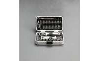 39 Pieces Compact Ratcheting Tool Kit with Case Multi-Purpose Ratcheting Screwdriver Set Precision Ratchet Screwdriver Set Sturdy for Engine Repair, Appliance Maintenance