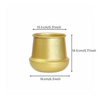 Gold Flower Vase Festive Decoration Decorative Floral Centerpiece Easy to Clean