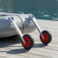 Aluminum Transom Wheel Inflatable Boat Transom Wheels Easy Install Inflatable Boat Wheel for Dock