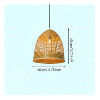 Woven Bamboo Hanging Light Easy Installation Bamboo Hanging Light for Balcony