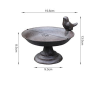 Cast Iron Foliage Feeder Outdoor Use Garden Decor Weather-Resistant for Yard