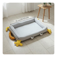 Cuddler Pet Bed Four Seasons Rectangular Dog Bed Stain-Resistant for Cats