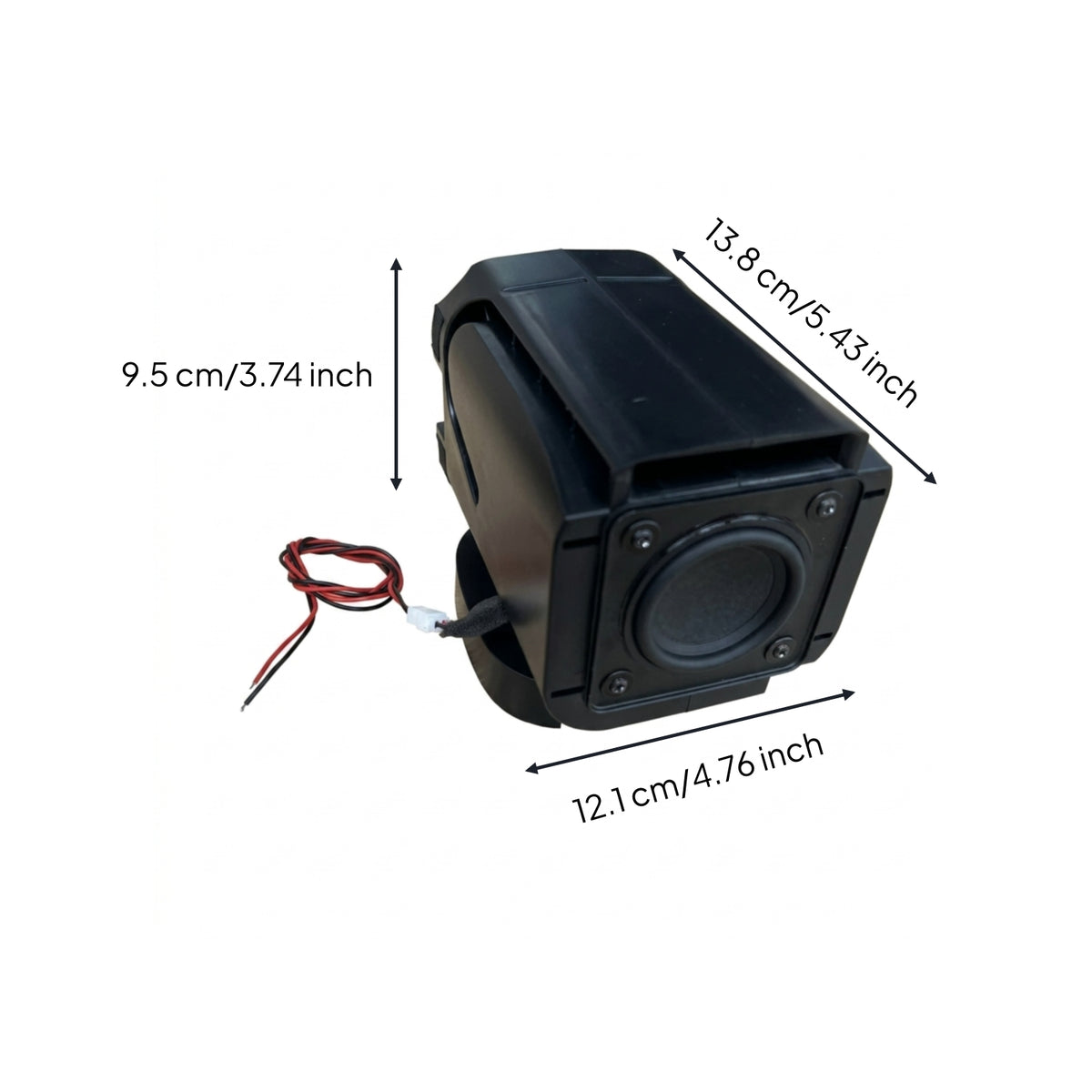 Sound Quality Boost Speaker with Pedestal Base Compact Full-Range Speaker DIY Mini for Audiophiles