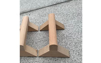 Wooden Press-up Stands Stable Press-up Stands with Triangular Base Ergonomic Parallettes for Beginners, Home Gym
