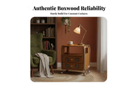 Nightstand with Drawers Ample Storage 2-Drawer Bedside Table Easy to Assemble
