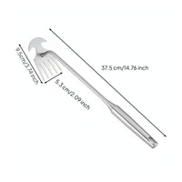 2 Pieces Hand Weeder Thickened Stainless Steel Root Remover Tool Rust Resistant