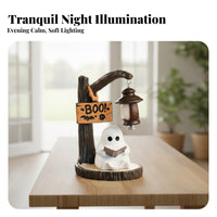 Rustic Spirit Figurine with Lantern