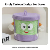 Cartoon Hand Basket Decorative Desktop Container multifunctional for Bedside Table