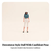 Hand-Painted Female Figurine Gift Elegant Miniature Woman Figurine