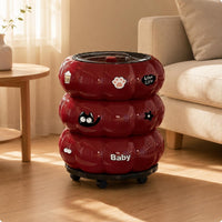 Pumpkin Trash Can Lidded Cartoon Trash Can Segmented