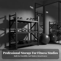 Home Gym Storage Rack Multi-Functional Dumbbell and Exercise Mat Holder Space-Saving Exercise Mat and Weight Rack for Personal Trainers