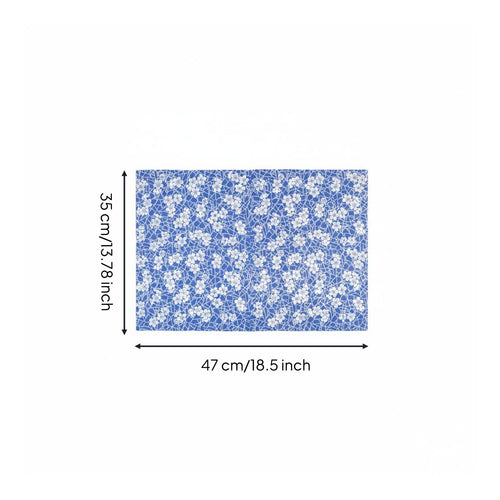 blove and White Porcelain Decal Clear Pattern Underglaze Decal Sheet Easy to Cut Underglaze Transfer Paper for Oven Firing