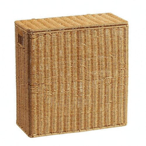 Braided Container Box Handwoven Home Organizer Boho Style