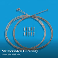Bike Brake Gear Selector Inner Wire Kit Rust Resistant Bike Brake and Gear Selector Wire Kit Universal Cycle Drive Line Set