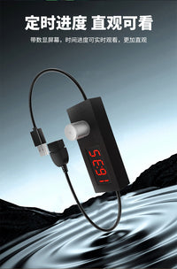 USB 24-Hour Adjustable Timer Power Off Switch with Countdown for Aquarium