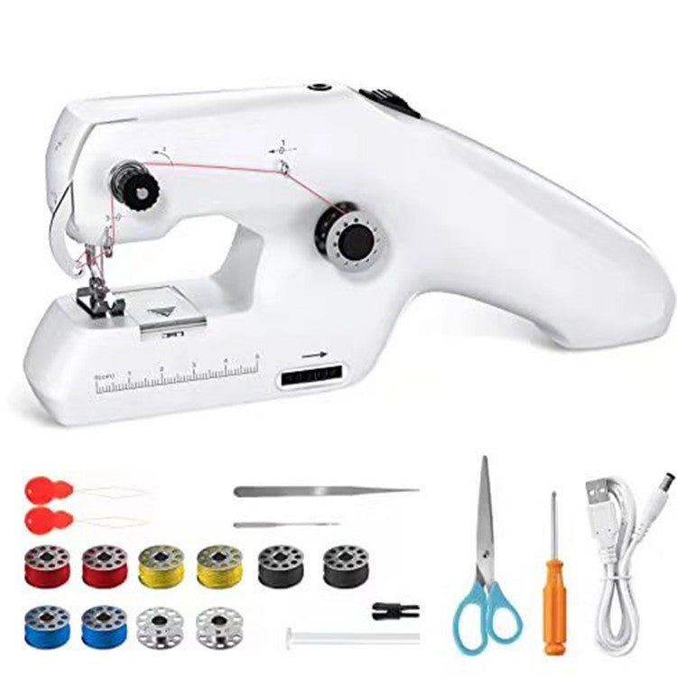 Fanghua ZDML-6 Mini Handheld Electric Sewing Machine, Portable, Double Thread